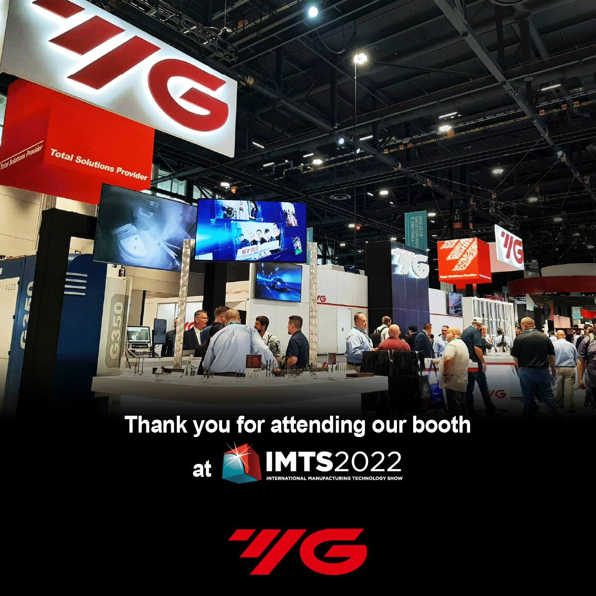 YG1worldwide's tweet photo. Thank you very much for taking the time to visit our booth. We hope you enjoyed the experience and looking forward to meeting you again next time.

#YG1 #cuttingtools #manufacturing  #IMTS2022 #thankyouforvisiting #exhibition #tradeshow #metalcutting #yg1tools #yg1cuttingtools https://t.co/UBsFNVJulz