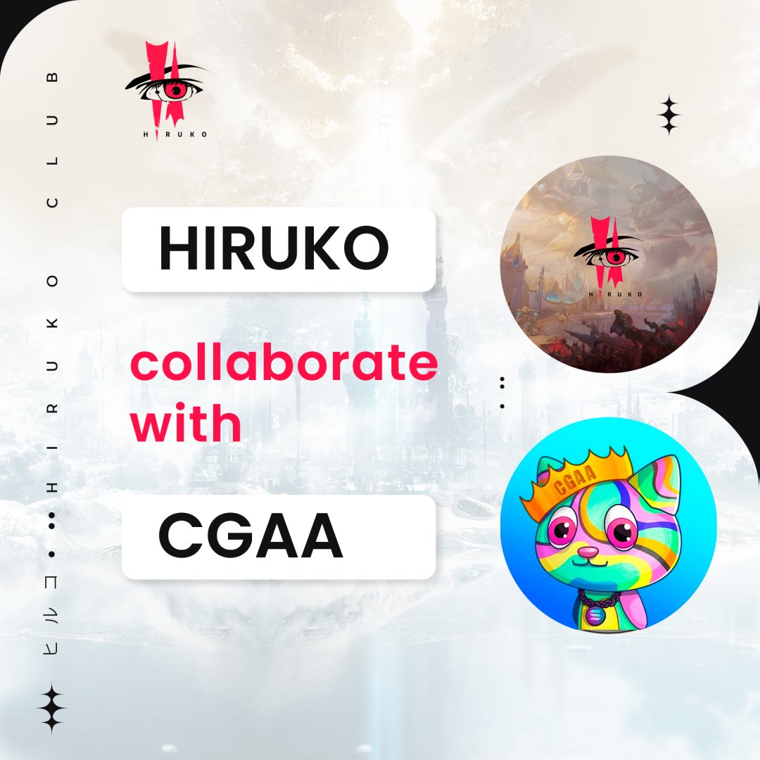 Hiruko_club's tweet photo. CGAA crypto has been long term collaboration partner for HIRUKO. The team has a tremendous giveaway and latest NFT space news. It's always amazing seeing their growth alongside with HIRUKO. Look out HIRUKO news to win our whitelist giveaway. Psss..it's a very valuable whitelist🤫 https://t.co/iJrBRdTjAB