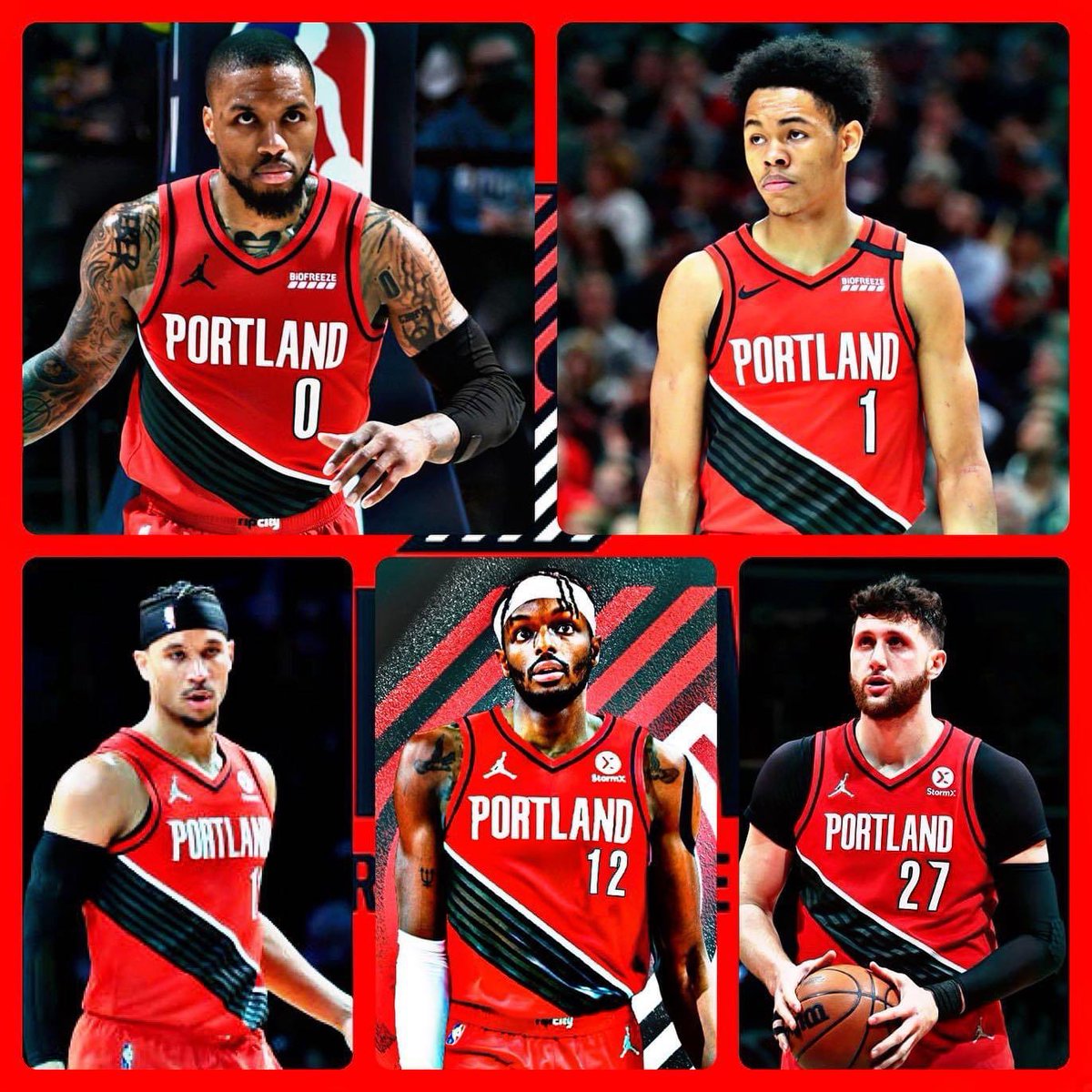 Portland Trail Blazers 2022-23 Projected Starting Lineup 

PG/Damian Lillard 
SG/Anfernee Simons
SF/Josh Hart 
PF/Jerami Grant 
C/Jusuf Nurkic 
6th Man/Nassir Little https://t.co/ROnhhYKyXF