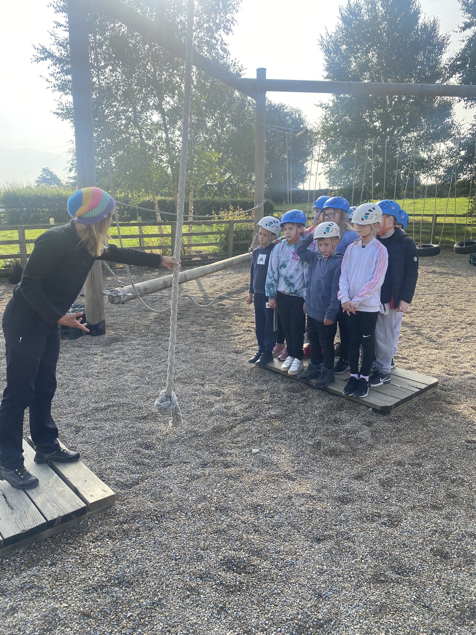MissMarr on Twitter "Fantastic low ropes session this morning