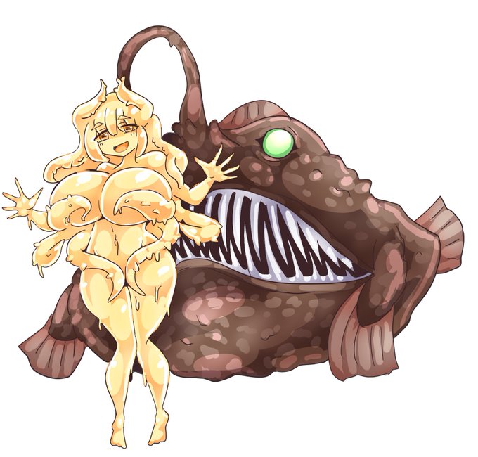 #魔物娘図鑑二次 #monstergirl
魔物娘図鑑の世界に「人間を捕食するために疑似餌として美少女を使う」モンスターを持ってくるとどうあがいても娘側が本体になるのいいぞ 