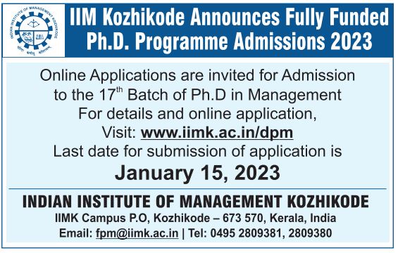 IIM Kozhikode tweet media