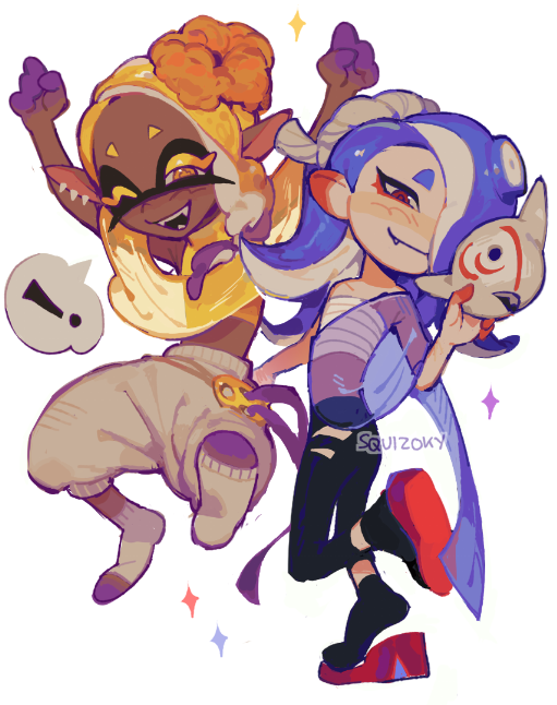 playing splatoon &amp; i like them 