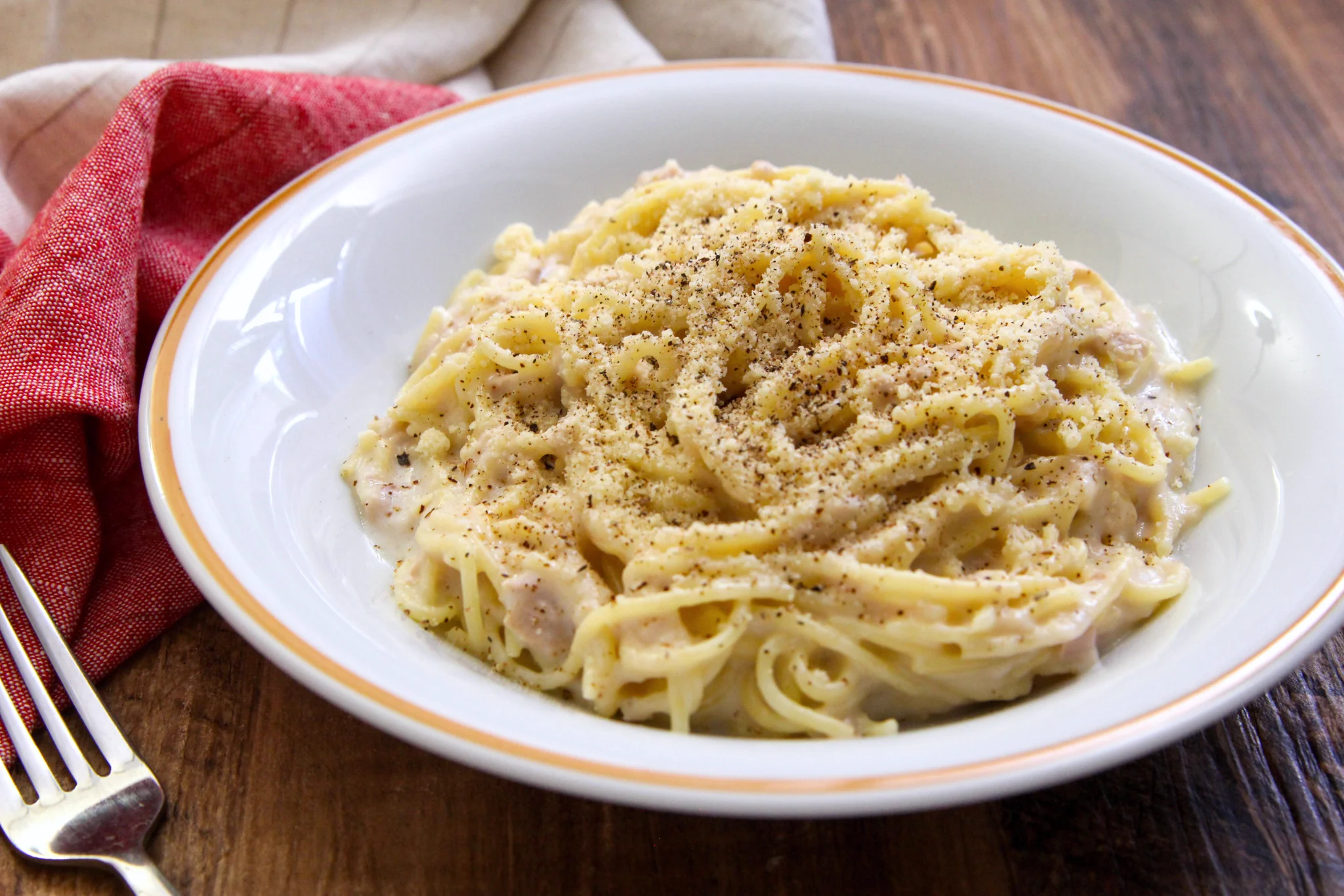 これが電子レンジで作れちゃうの！？本格的「濃厚クリームパスタ」。
