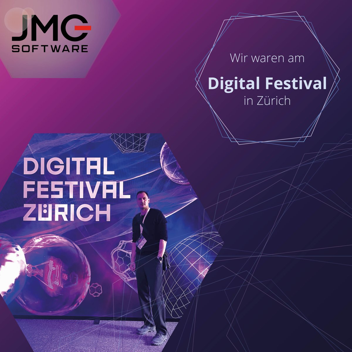jmcsoftwareag's tweet photo. Mehr als 3000 Teilnehmende aus über 15 Ländern nahmen bereits am @DiFe_Zurich in Zürich teil – und auch die JMC war dieses Jahr ein Teil davon!
#jmcsoftware #jmcnews #dife22 #digital_festival #digitalisation #networkingbusiness #networkingevent #innovationculutre #sustainability https://t.co/gQaKaLApmw