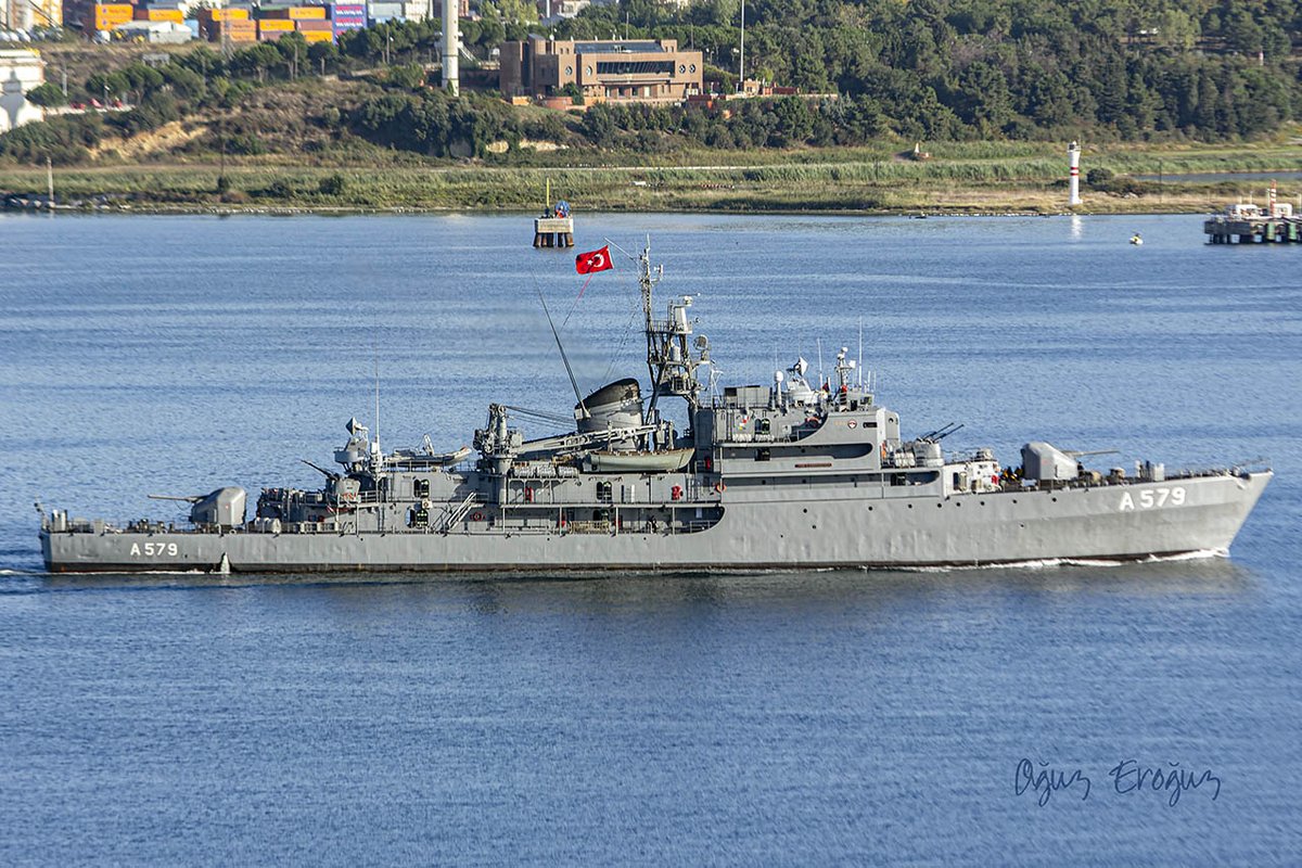 OguzEroguz1's tweet photo. #TurkishNavy training ship #TCGCezayirliGaziHasanpaşa #A579 (ex. #GermanNavy's #RheinClass #A64 #Elbe) https://t.co/7LkcHzhwHf