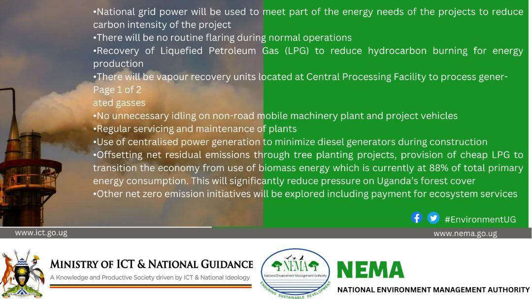 Adequate mitigation measures put in place to handle carbonfoot print for oil and gas include:
✅Regular servicing and maintenance of plants.
✅Routine flaring during normal operations is prohibited.
✅Setup vapour recovery units at central processing facilities.
#EnviromentUG