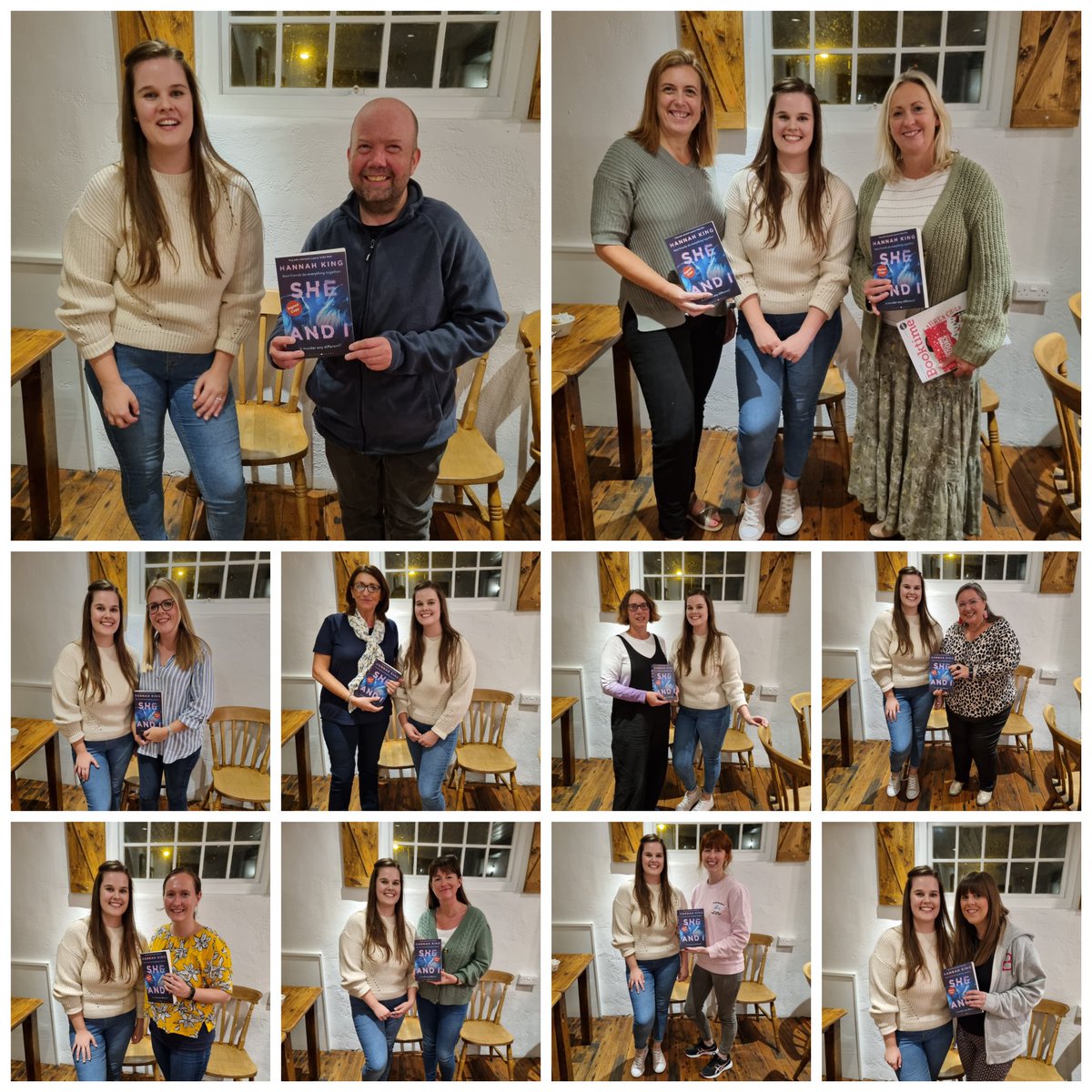 BridgeBooksDro1's tweet image. We had such a lovely night at bookclub last night with @_HanKing. Hannah, author of She And I, chatted to the group, answered all our questions and personalised the group's books. Plus we had cake to celebrate being a #BookerBookclubChallenge group!
