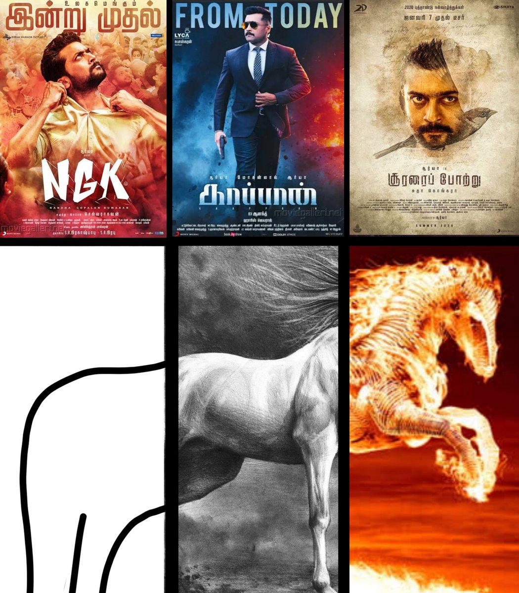 Introvert_Boyi's tweet photo. Suriya's three movies before Jaibhim https://t.co/2uTXB19YsH