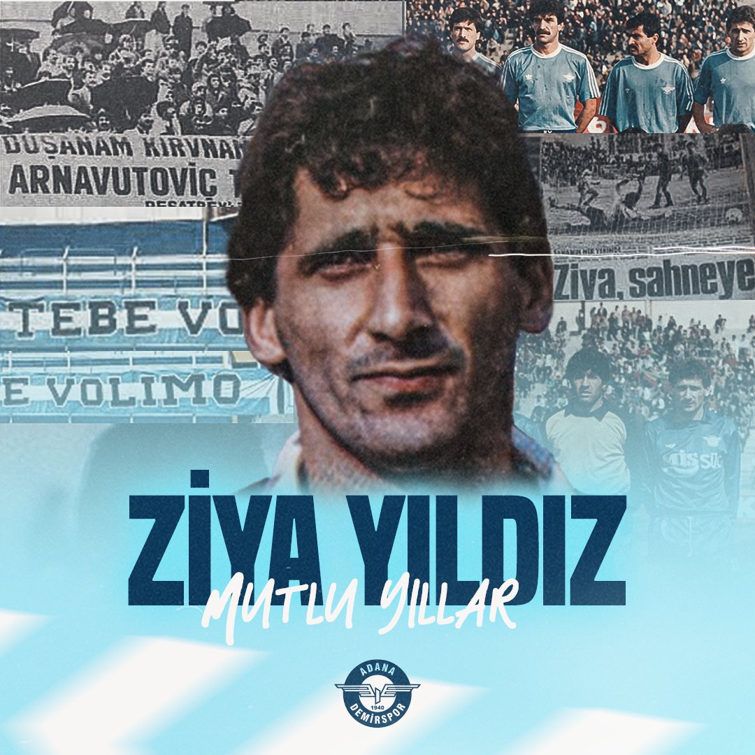 AdsKulubu's tweet photo. 🎂 Bugün Adana Demirspor'umuzun unutulmaz oyuncularından (Zijad Švrakić) Ziya Yıldız'ın doğum günü. Efsane golcümüzün 62. yaşını kutlarız!

⏹️Tebe Volimo! https://t.co/YX07xRiIWQ
