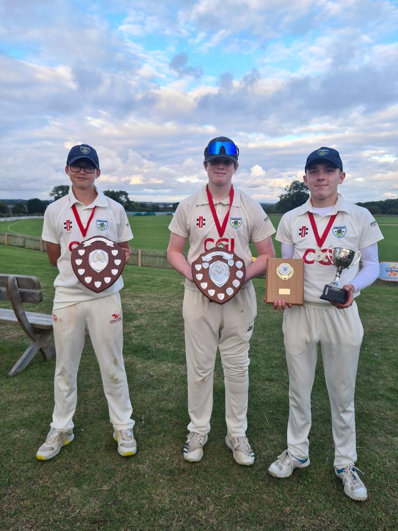 Cameron (4ths), Adam & Arthur (both 5ths) have ended the cricket season with @HawardenParkCC U15s with a historic 4 trophies. The first team ever to win the North Wales League title, Flintshire Cup & Welsh Cup in the same season, adding to their NE Wales League title! @KSCSport1