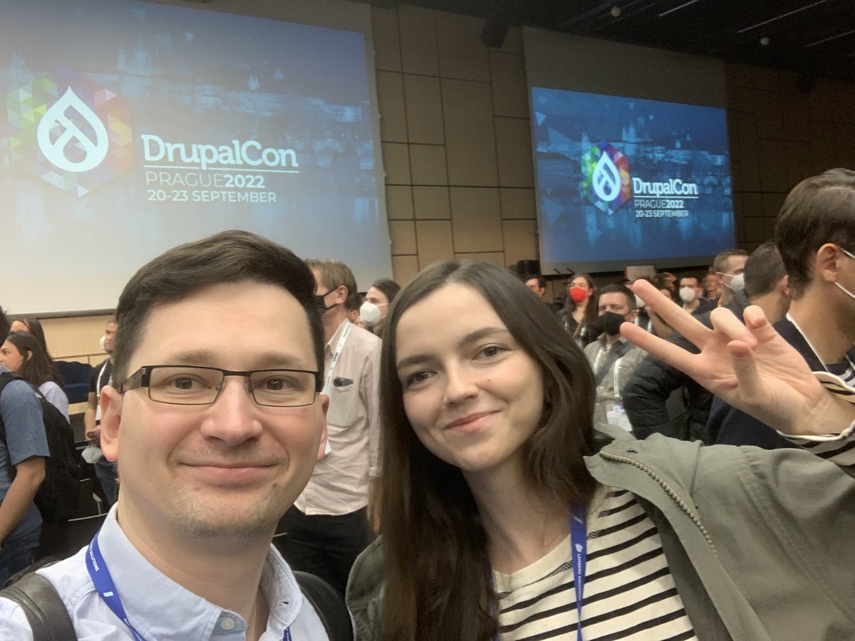 Roy_Vikovych's tweet photo. It's a great feeling to be back to in-person #DrupalCon https://t.co/4N1uBLx5AZ