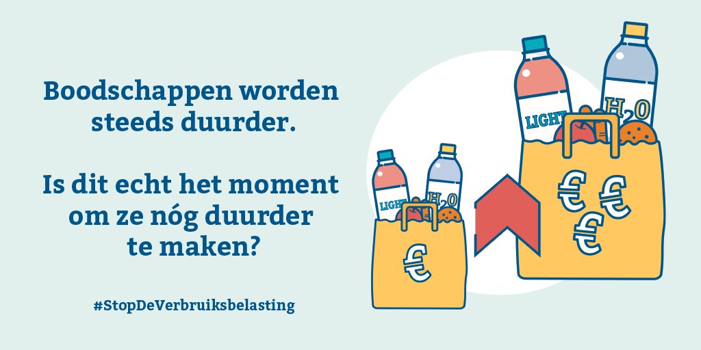 Tweede Kamer: stop verhoging verbruiksbelasting! Kabinet gaat frisdranken, sappen en water duurder maken door de belasting te verhogen van 8 cent naar ruim 20 cent per liter. Van deze verhoging wordt geen Nederlander gezonder! Boodschappen worden duurder. fws.nl/actueel/fws-re…