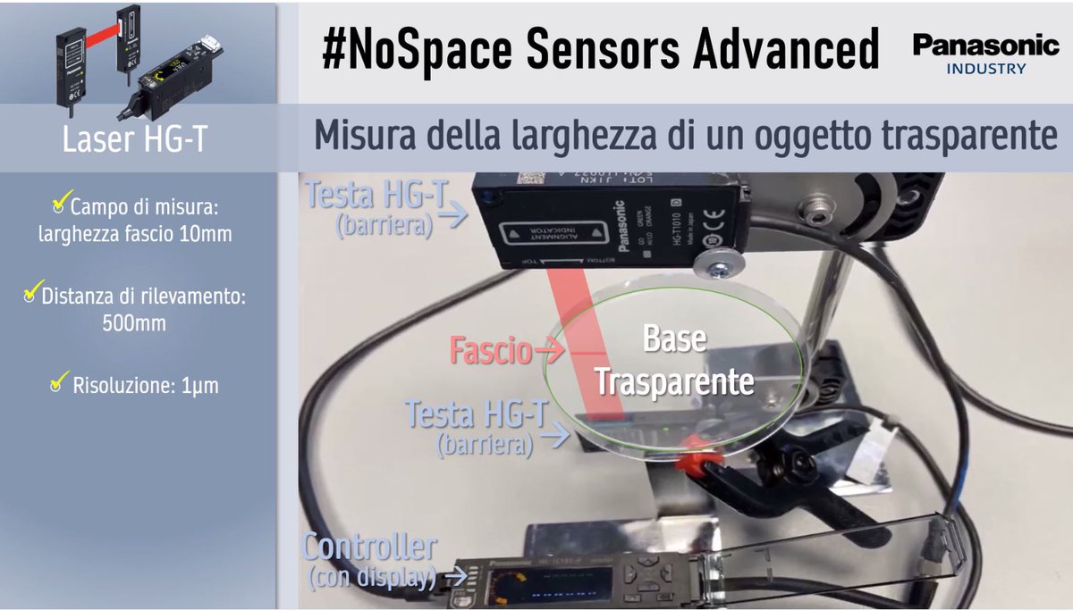 PanasonicElecIT's tweet photo. Misurare con precisione un oggetto trasparente, oggi è possibile senza problemi
https://t.co/kAM9pdjFAR

#HGT #NoSpace #oggettitrasparenti #Panasonic #sensori https://t.co/YxF95bjVTS