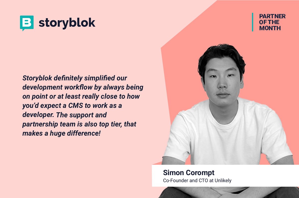 Check out what Simon Corompt, co-founder and CTO at @unlikelytech says on what issues they solved with #Storyblok 🚀  Simplified development workflows are definitely one of our goals! #headlessCMS🌟 Find out more:⬇️ okt.to/UVZWAQ