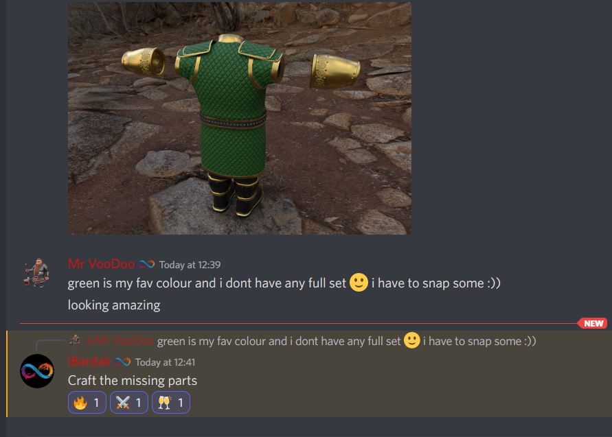 MrVooDooNFT's tweet photo. 🚨"Craft the missing parts" @iBardak1 🚨
#DFINITY #Eimolad #MMORPG #CraftItems https://t.co/RNT18e9qLI