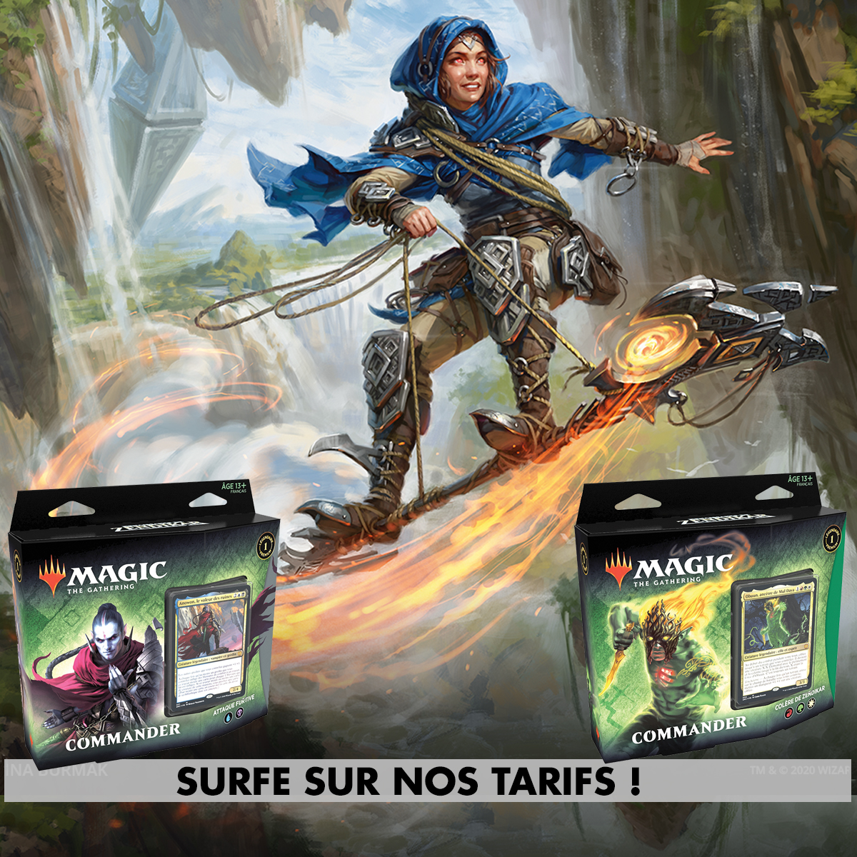 Petite Promotion comme seul @MagicCorporation sait en faire sur les decks Commander en Français Renaissance de Zendikar.

C'est ici : boutique.magiccorporation.com

A partager pour en faire profiter les copains.

#mtg #wizardsofthecoast #mtglocalstore #wpnpremium
⚔️ Join the fight ⚔️