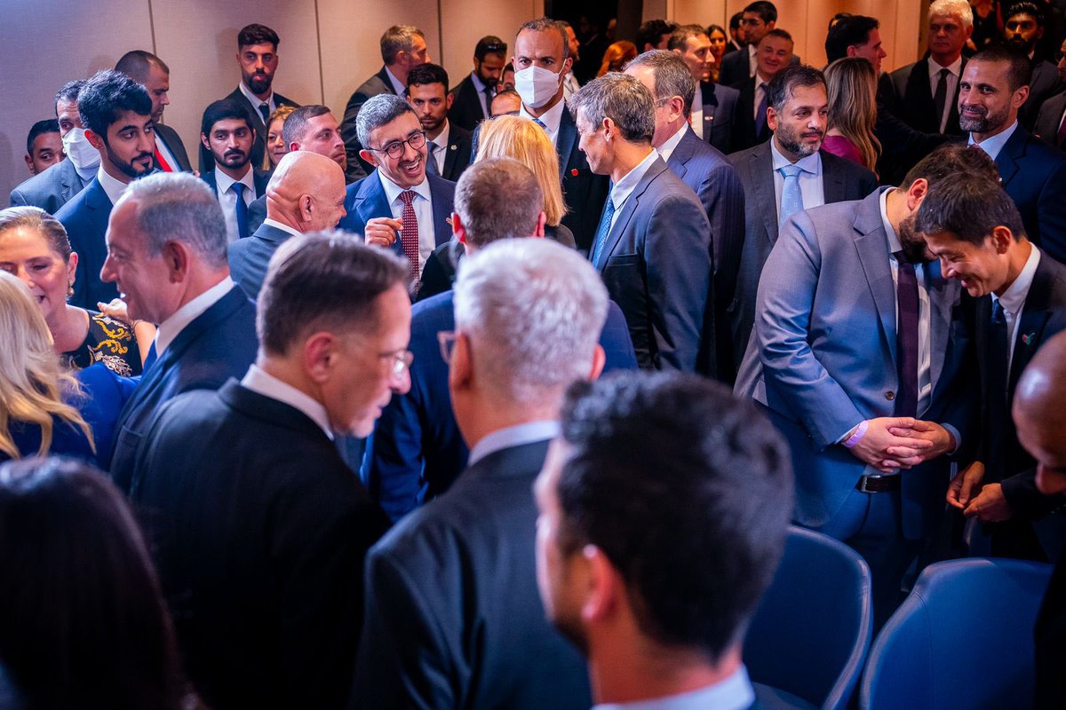 AmbAlKhaja's tweet photo. Through diplomacy and dialogue, peace is achieved for peoples of our region. Thanks #Israel for the warm welcome throughout #Abzayed visit
#UAE continues promoting stability and commits to creating further opportunities for sustainable peace & live up to aspirations of our youth https://t.co/q7eTN0PxIr