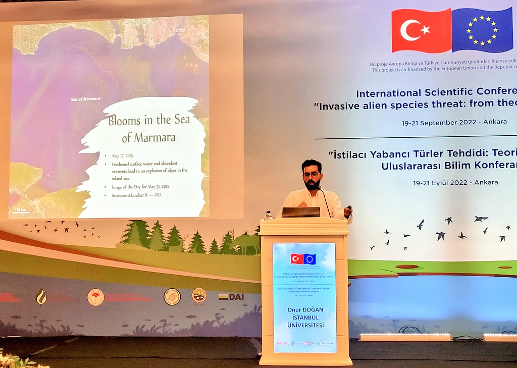 teriasturk_eu's tweet photo. “Genetic Tools for Monitoring” session at the #TerIASConference continues with a presentation on “Beyond the DNA: learning together with invasive species” by Onur Doğan from Istanbul University. @turlerinkokeni https://t.co/VtyCUIsRQo