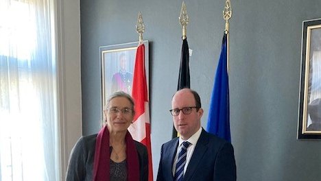 MichielMaertens's tweet photo. Pleasure to welcome 🇳🇱 Ambassador H.E. Nienke Trooster this morning, looking forward to further intensifying the close co-operaton between our two Embassies in Copenhagen. #NLinDK https://t.co/w9HkvETajy