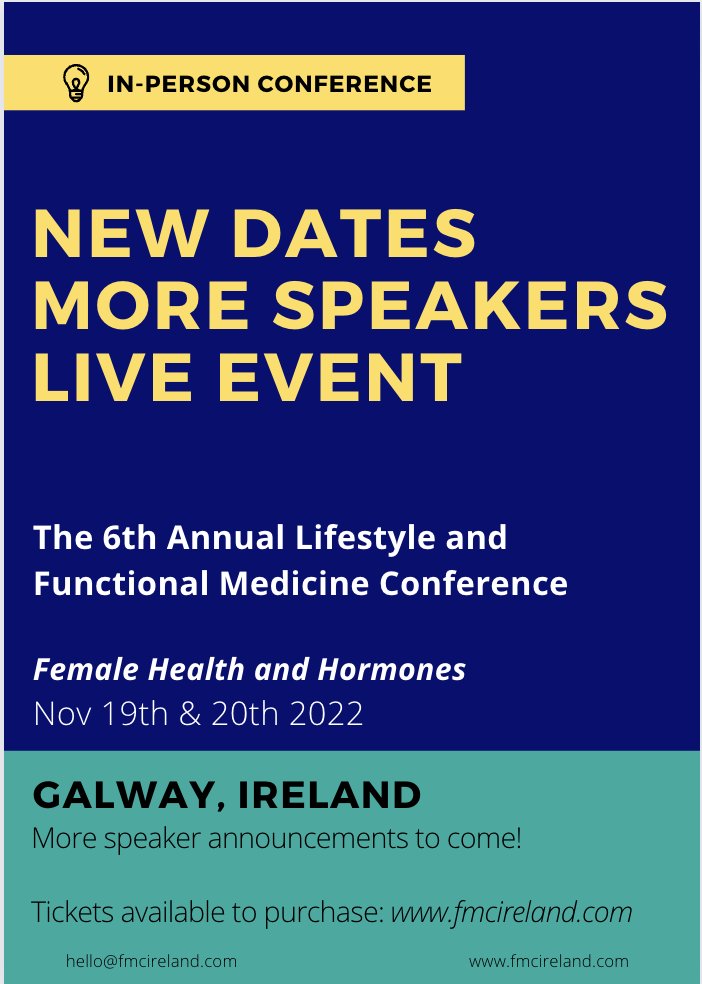 Lifestyle+FxMedicine (@fxmedireland) on Twitter photo We've been super busy planning an exciting line-up for our #functionalmedicine conference in #Galway in two short months! Tickets are still available to purchase fmcireland.com/tickets/. Discounts available for students & groups! Email hello@fmcireland.com for more #fxmed We've been super busy planning an exciting line-up for our #functionalmedicine conference in #Galway in two short months! Tickets are still available to purchase fmcireland.com/tickets/. Discounts available for students & groups! Email hello@fmcireland.com for more #fxmed
