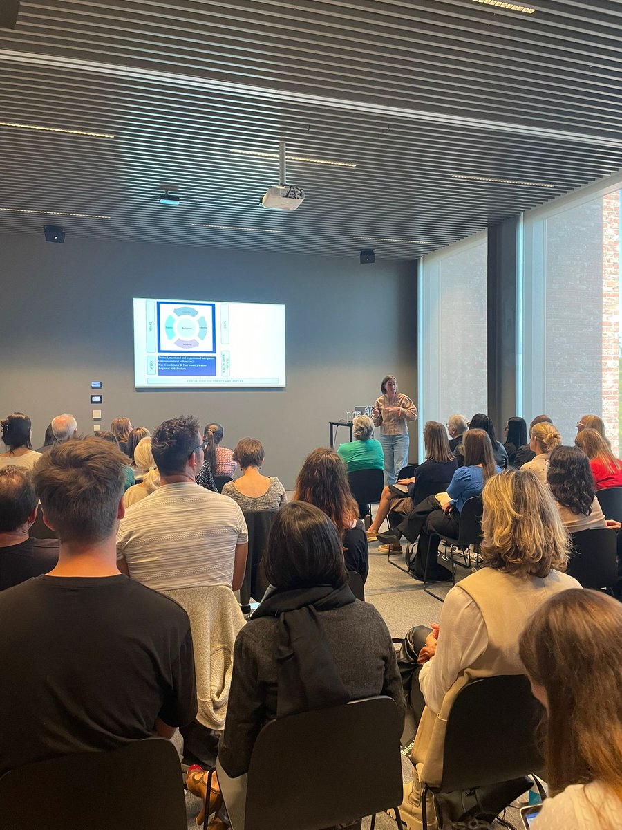 eolc_research's tweet photo. First workshops of day 2 during #PHPCI2022 A packed room to listen to @lvdblock about logic models in navigation interventions to support patients and their families #eunavigate https://t.co/N77850vZec