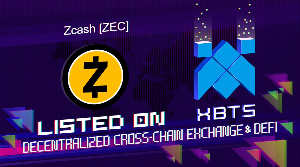 xbtsdex's tweet photo. Zcash $ZEC is live on XBTS Decentralized Exchange!

✅Zcash [ZEC]: https://t.co/hH56scKK9R
📊ZEC/USDT: https://t.co/oug8JZeDhA 
📊ZEC/BTS: https://t.co/Y6rX8G10Vr and other pairs are available!

@zcash
#xbtsdex #bitshares #DEX #nokyc #MultiChain #listing #Zcash #Zcon3 #CryptoNews https://t.co/M6JjjMBwJR