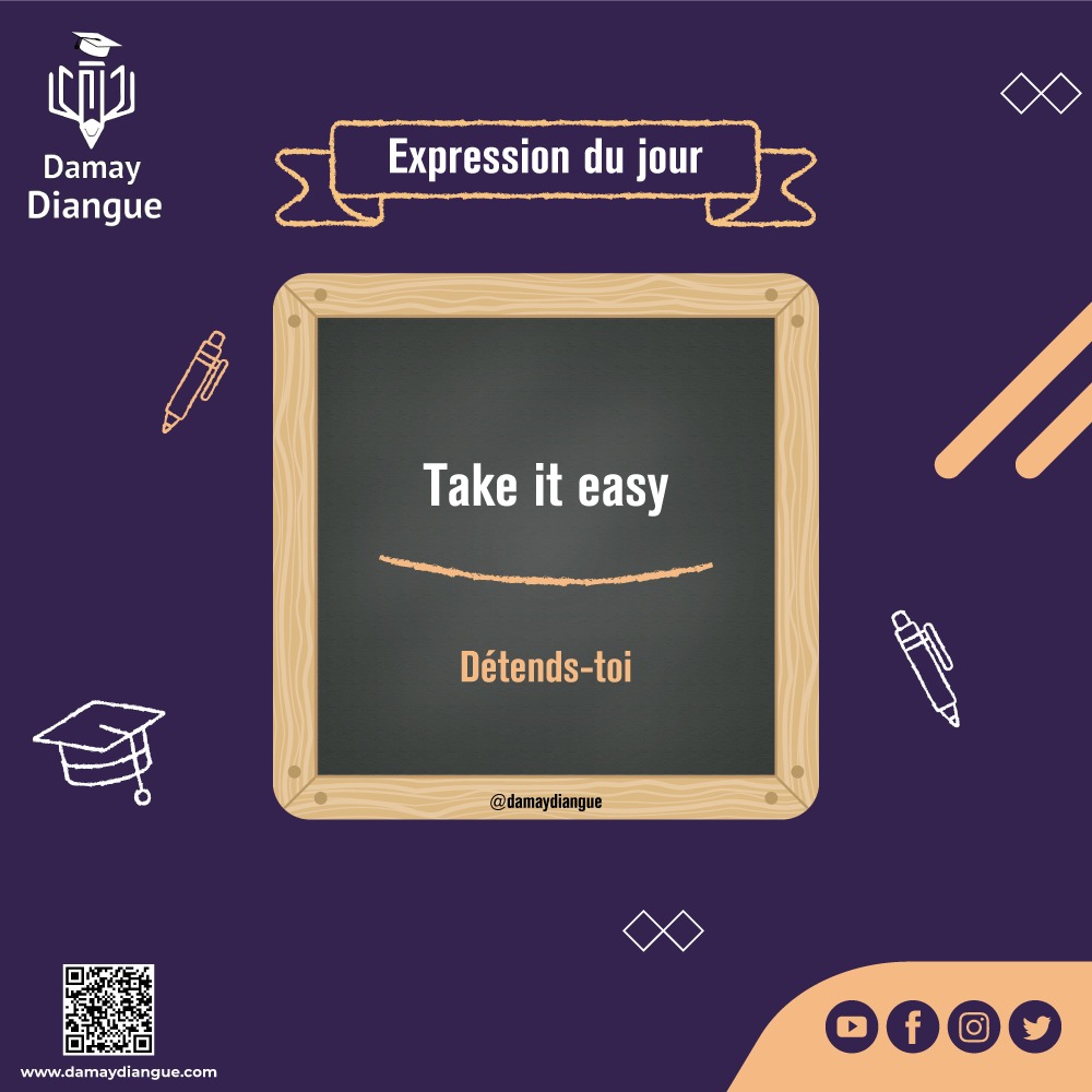 DDiangue's tweet photo. Take it easy /Détends toi
#english #Senegal #damaydiangue #educationsn #senegal https://t.co/hBvWb5ucu7