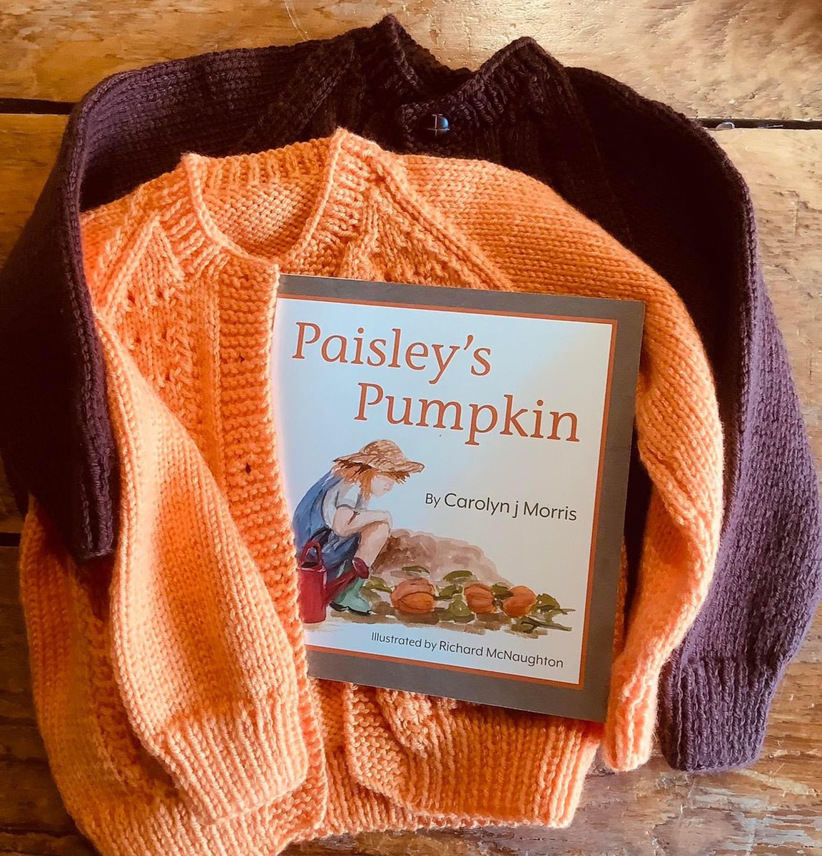 CarolynjMorris's tweet photo. 🍂 The first day of fall = sweater weather 🍁
Railfence Books’ Paisley’s Pumpkin wrapped in Bee Sew Busy cardigans celebrating fall. #BeeSewBusy provides handmade clothing and fabric in downtown Beeton, Ontario.
🌻Happy Fall Everyone 🌾 https://t.co/Tu1Ck9F4PR