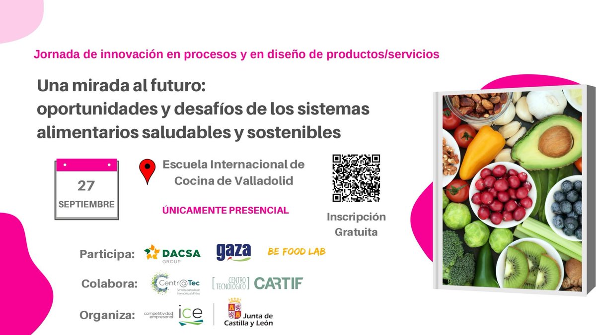 PrietoHontoriaP's tweet photo. Esta vez nos vemos en Valladolid gracias a @CARTIFCT donde abordaremos la innovación como factor clave ante los nuevos desafíos de los sistemas alimentarios, junto a #dacsa y @LecheGaza https://t.co/JiHiAYBGoM