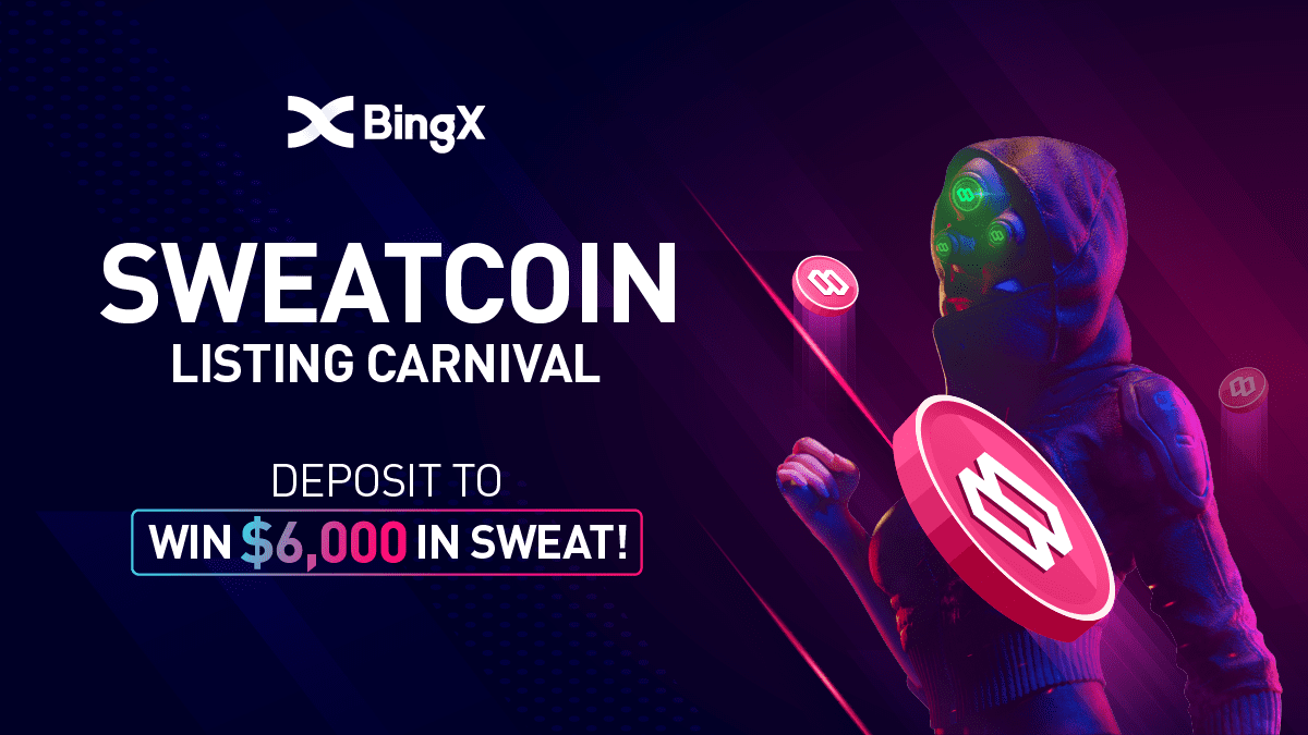Sweatcoin Listing Carnival: Deposit to Win $6,000 in $SWEAT!

🗓️Event Time:2022-09-21 16:00 to 2022-09-26 16:00 (UTC+8)

🥳Event direct link:bingx.com/act/contest/27…

BingX will pick 1 winner randomly to win 2,000 $SWEAT
✅Retweet+ Follow <a href="/BingXOfficial/">BingX</a> 
✅Tag 3 friends
