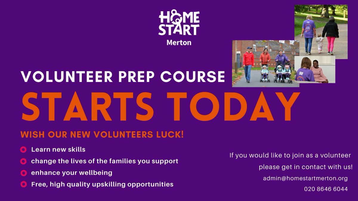 Today is the first day of our prep course! Wish our new volunteer's luck as they begin to gain the skills that will help support local families! If you would be interested in helping local families, get in touch! #homestartmerton #volunteering #heartofhomestart