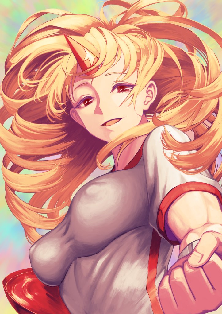星熊勇儀 「#東方絶対に(殴るまでは)殴らないと誓った星熊勇儀 」|うなうデラックスのイラスト