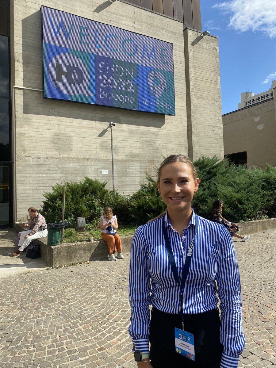 Anna__Coffey's tweet photo. It was great to attend my first #EHDN conference this weekend in Bologna. It was lovely to finally meet collaborators in person, and become further inspired via the great talks &amp; posters #HDResearch https://t.co/sWK51mrrbk