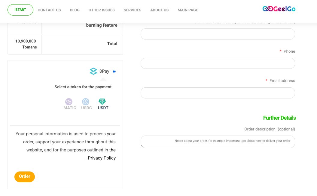 8Pay_network's tweet photo. 💣The integration of Merchants who choose 8Pay as their payment system continues.
🎯 Easy, fast and free.
🔥Great expectations for the next updates!
#cryptopaymentsystem #merchant #integration #MultiChain https://t.co/L6DnrCuQyr