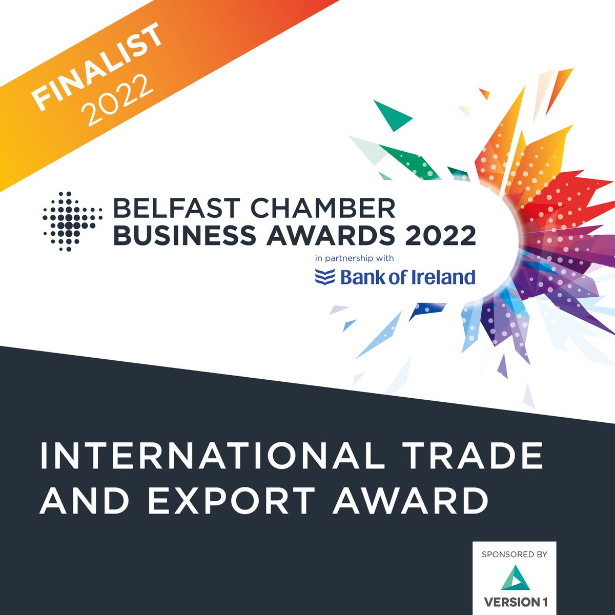 ISDMSOLUTIONS's tweet photo. ISDM are delighted to announce that we have been selected as a FINALIST in the Belfast Chamber Business Awards 2022 for the International Trade and Export Award category. 

#BelfastChamber #finalists2022 #businessawards https://t.co/hWuLcpSmqd