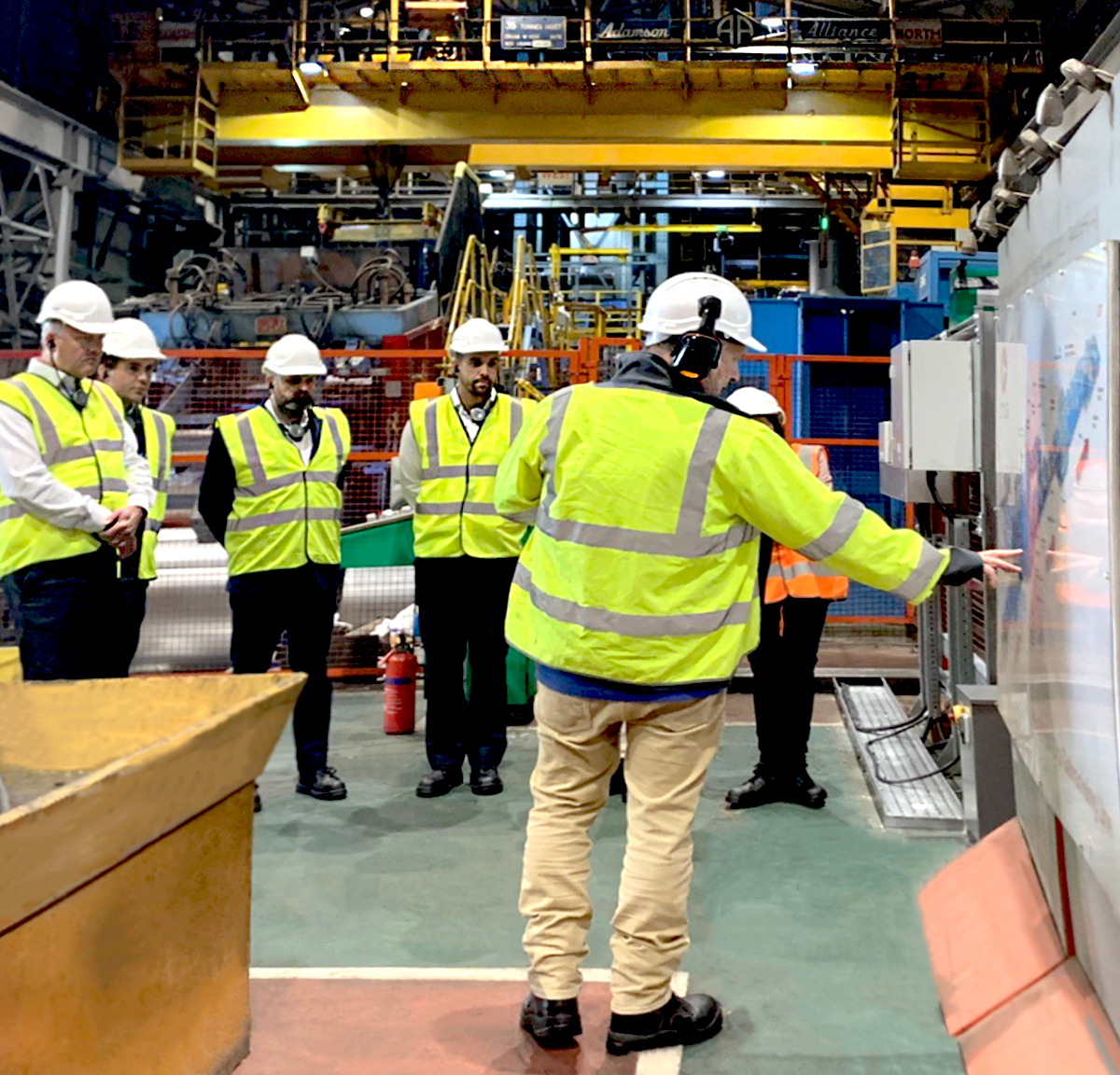 Colorcoat's tweet photo. Site tours of Shotton Works are picking up after the summer break and this month we were pleased to give a warm welcome to our supply chain partner @eurocladuk  who joined us for an on-site tour.  
#Shottontours #Colorcoat #prefinishedsteel #sustainibility https://t.co/neCgKYIR7r