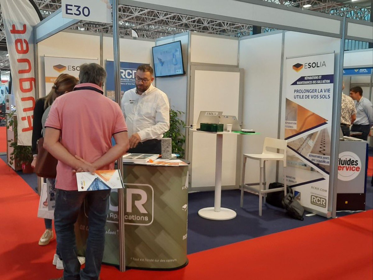 Kriscorti's tweet photo. Venez rejoindre @Esolia_RCR au @sepemindustries de Toulouse MEETT |stand E30

#resine 🟠#RINOL #solindustriel 
#dallage #maintenance #rehabilitation 

https://t.co/EilQ0qY8c4 [groupe @RCRIF ] https://t.co/QpkOkgqzNa