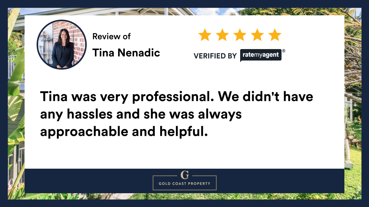 TinaNenadic's tweet photo. My latest RateMyAgent review in Merrimac
https://t.co/HdcbaawoYo

...
#ratemyagent #realestate #Gold_Coast_Property_Sales_and_Rentals https://t.co/leBxBlzAHC