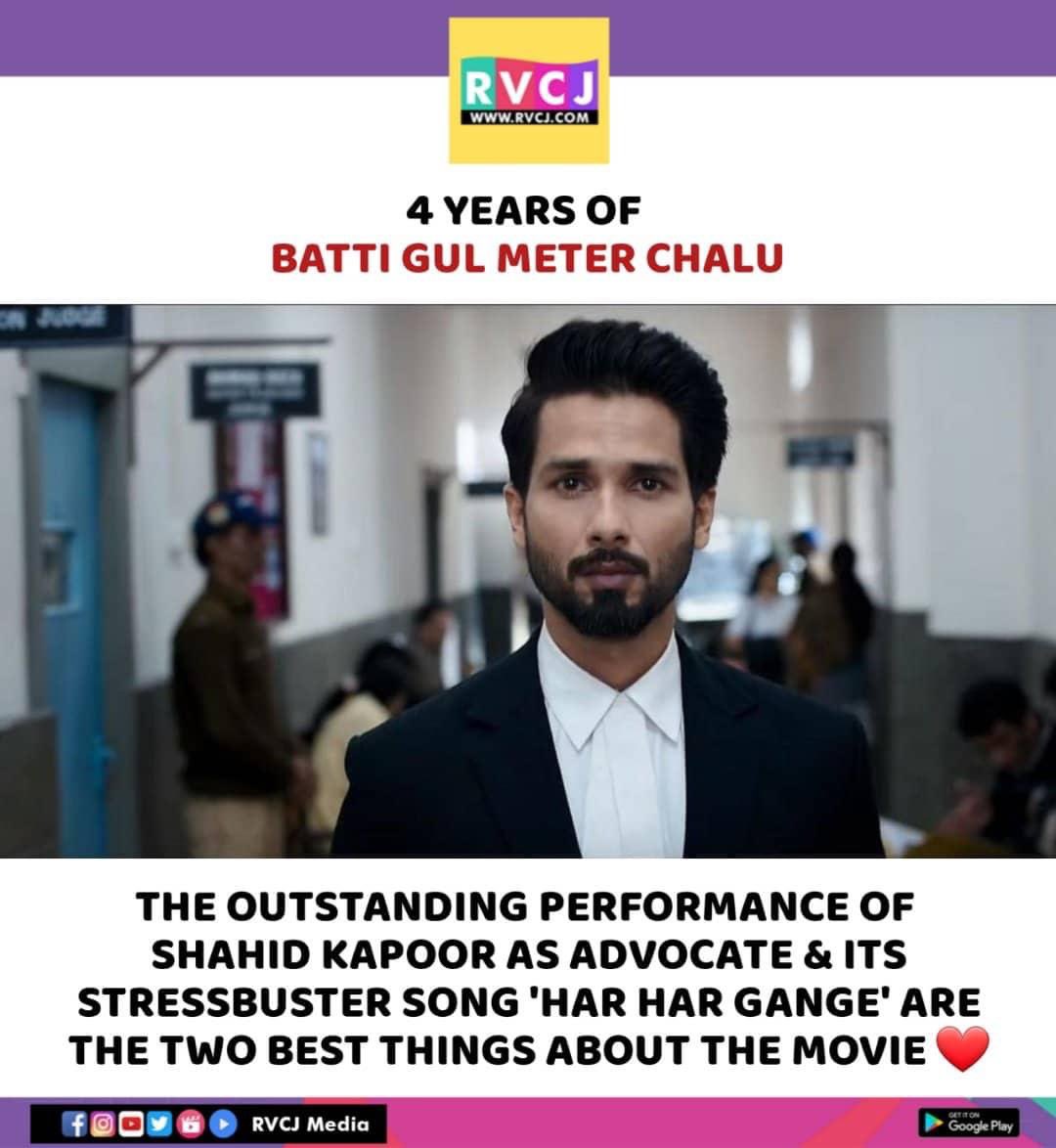 4 Years of Batti Gul Meter Chalu!
#battigulmeterchalu #shahidkapoor #shraddhakapoor #bollywood #rvcjmovies @shahidkapoor @ShraddhaKapoor