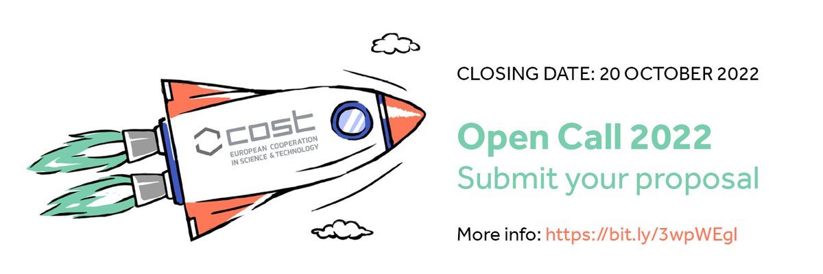 sbronzwaer's tweet photo. ❓ Are you building an interdisciplinary research network in Europe and beyond? Apply for financial support from the @COSTprogramme !

⏱️ The next collection date is 20 October 2022
👉 More info: https://t.co/Itc43AZyhx

#COSTAction #researchnetwork https://t.co/jJnKTsZplc