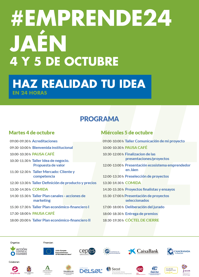 FAECTA_'s tweet photo. Apunta:👇
▶️Los días 4 y 5 de octubre estaremos en esta sesión de trabajo con @Acontraelhambre para ayudarte a dar forma a tu proyecto en #Emprende24
Ya sabes, cuenta con #FAECTA para crear tu #cooperativa de trabajo.
Te apoyamos en todo lo que necesites.
#BeCOOPMyFriend https://t.co/5jIDgqrAoP