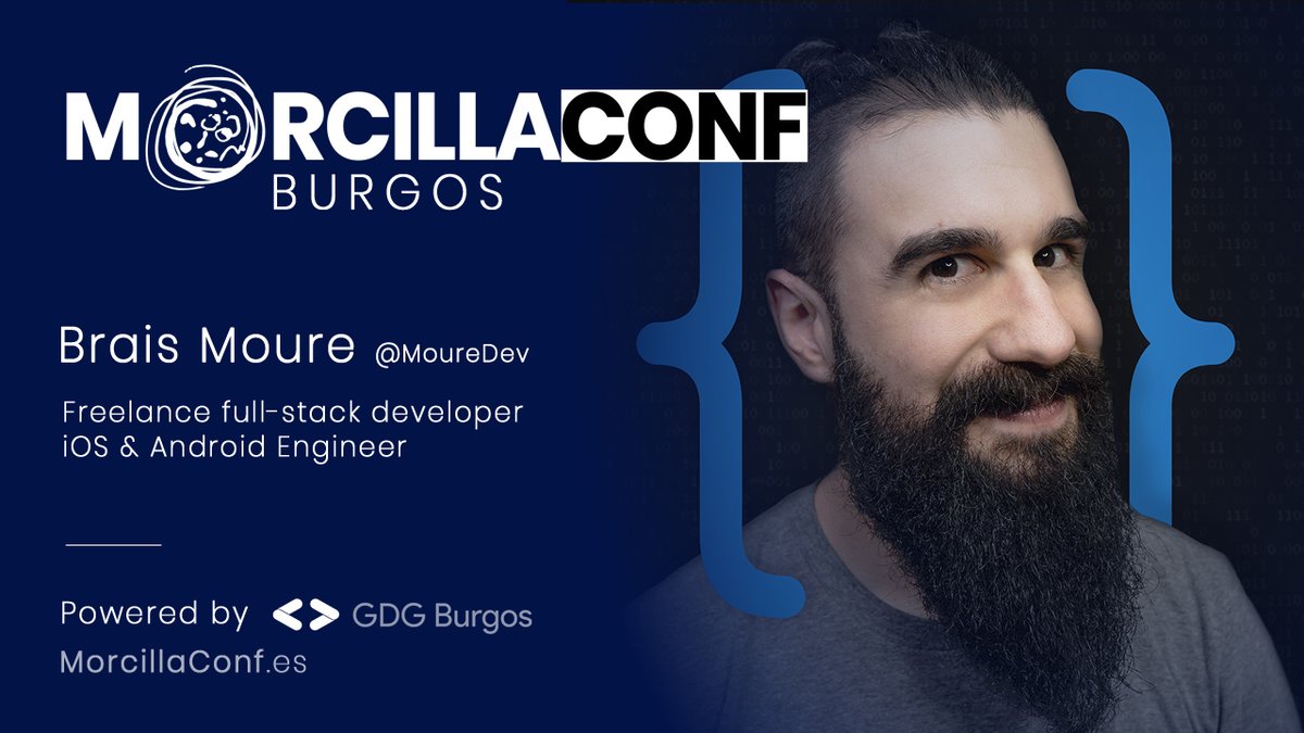 MorcillaConf's tweet photo. 📢PONENTES #MorcillaConf ¡Nuevo #PonenteTOP! Brais Moure @MoureDev experto desarrollador full-stack, iOS &amp; Android y creador de contenido #Tech
 
Viene a contarnos como es ser un influencer😎en la mesa redonda de "Creadores de Contenido Tech" 

➡️Info https://t.co/MhmPvgkXRR https://t.co/MgnR94Uaw3