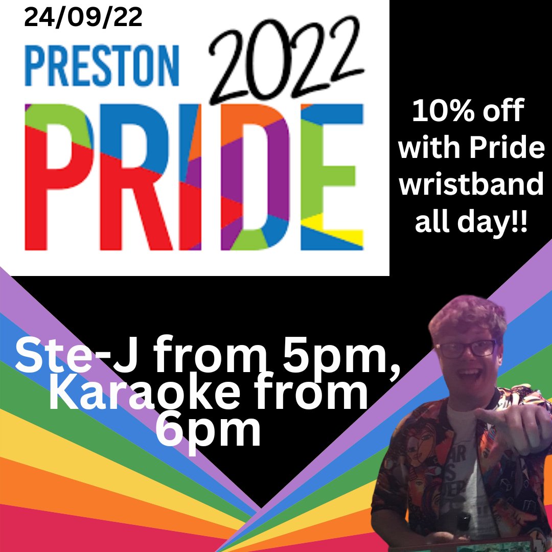 TheMarket_Tav's tweet photo. This Saturday Preston Pride is happening! We are throwing a big party for it! https://t.co/zC5XXdEyHX