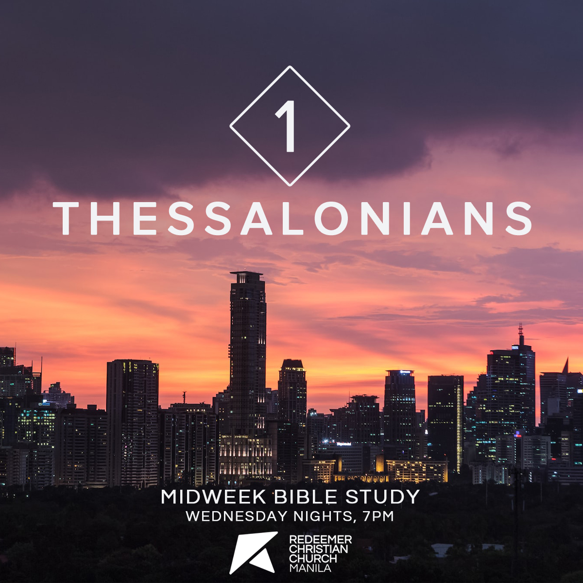 redeemerccMNL's tweet photo. [MIDWEEK BIBLE STUDY]

We will be diving into the first part of 1 Thes. chapter 2 tonight in our midweek Bible study. 

If ur in the Manila area, come to the Lounge Area of G Square Residences at 7PM. Grab a quick dinner, coffee is on us. 

Invite ur friends! See u later! https://t.co/pPlYuG6k62