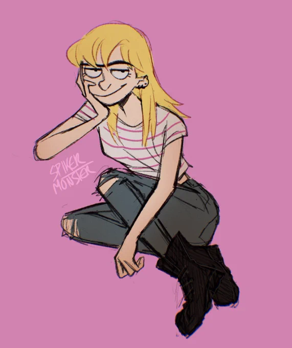 thanks for putting up with my tweets. here's a preview of college helga#heyarnold 
