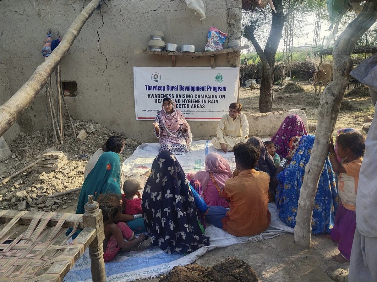 ThardeepOrg's tweet photo. #Matyari , health and Hygiene awareness Raising session and Prevention of water-borne diseases by #TRDP #GRASP #PPAF at #Jalal_Shah_Hari village. https://t.co/nHFJbbxR31