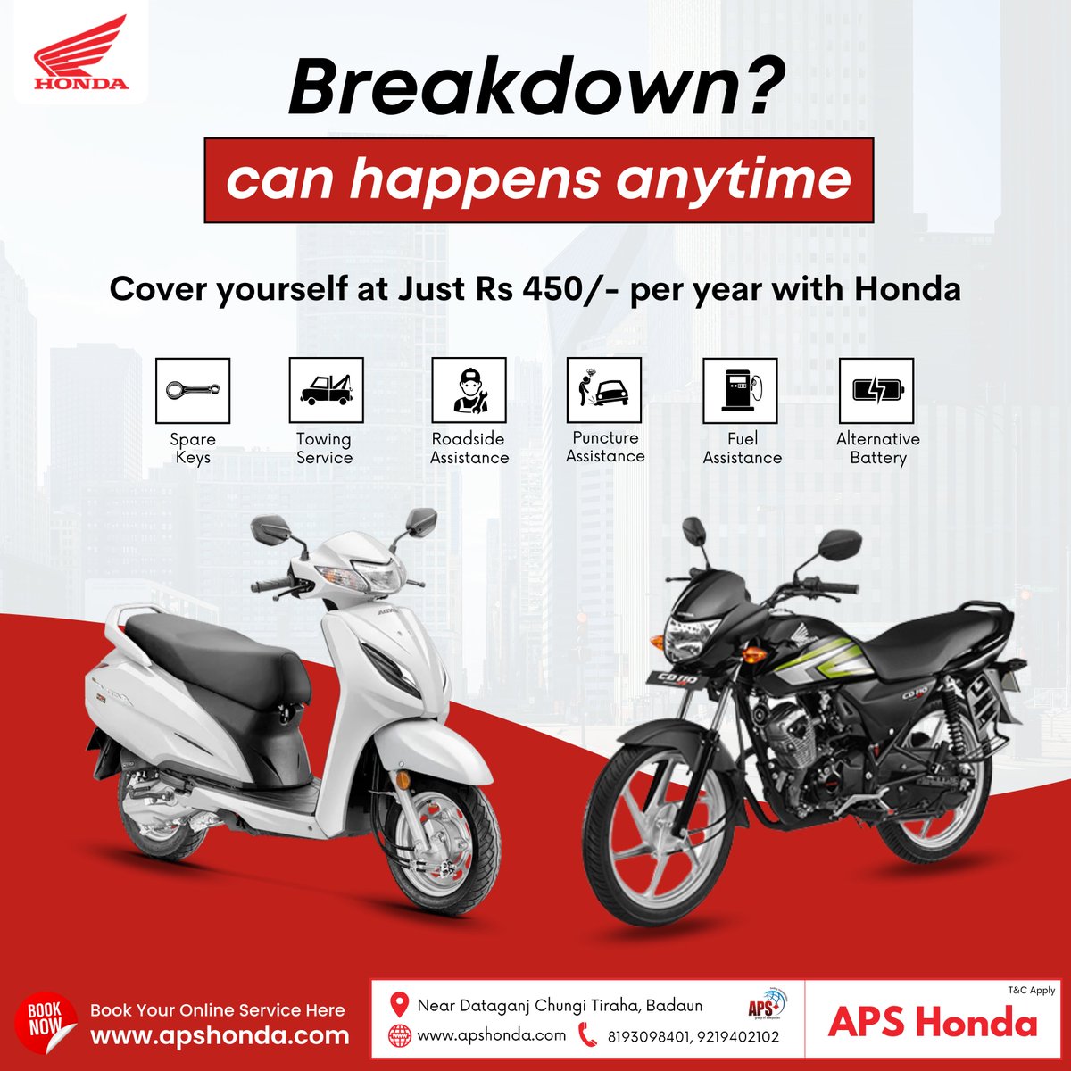 HondaAps's tweet photo. Stuck on the road? We are here for your emergency with our new vehicle carrier operating 24x7.

Call : 8193098401, 9219402102
Add : Near Dataganj Chungi Tiraha, Badaun
Web : https://t.co/Hk9pSDuqyv https://t.co/5DYFuCjTEl
