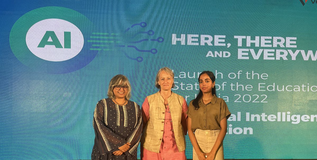 hcdiiitd's tweet photo. Dr Grace Eden and Living Lab students attended the launch event of the UNESCO report on ‘AI in Education in India’. Dr Eden served on the editorial board for the report and was invited to give a talk on correcting algorithmic biases and resulting discrimination. @IIITDelhi https://t.co/B0yhVlaFir