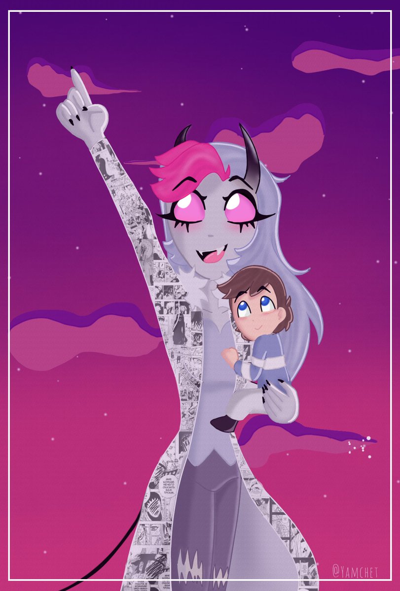 yamchet's tweet photo. Always look up to the stars.

#drawing #HelluvaBossoc #art #cartoon #dibujodigital https://t.co/xwSzrVwNGv